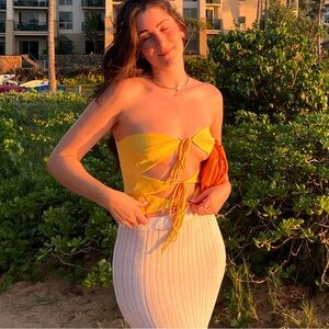 Siedres yellow top size small